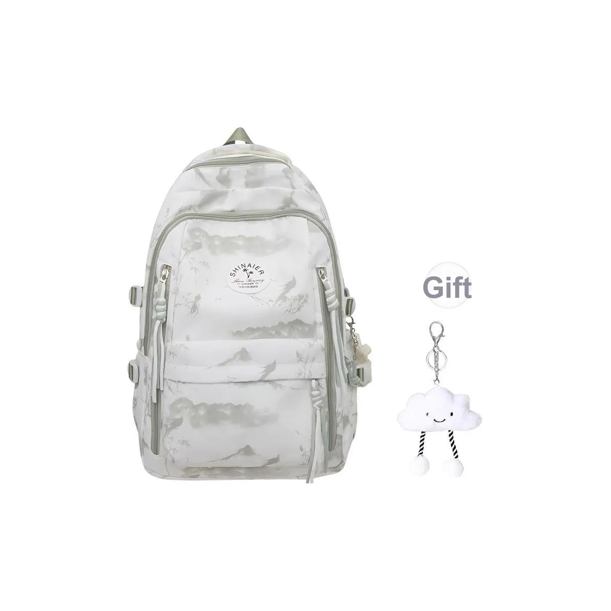 Tonlion Ткань Рюкзак Унисекс Зеленый