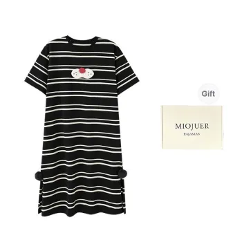 MIOJUER Nightgown Women's Black
