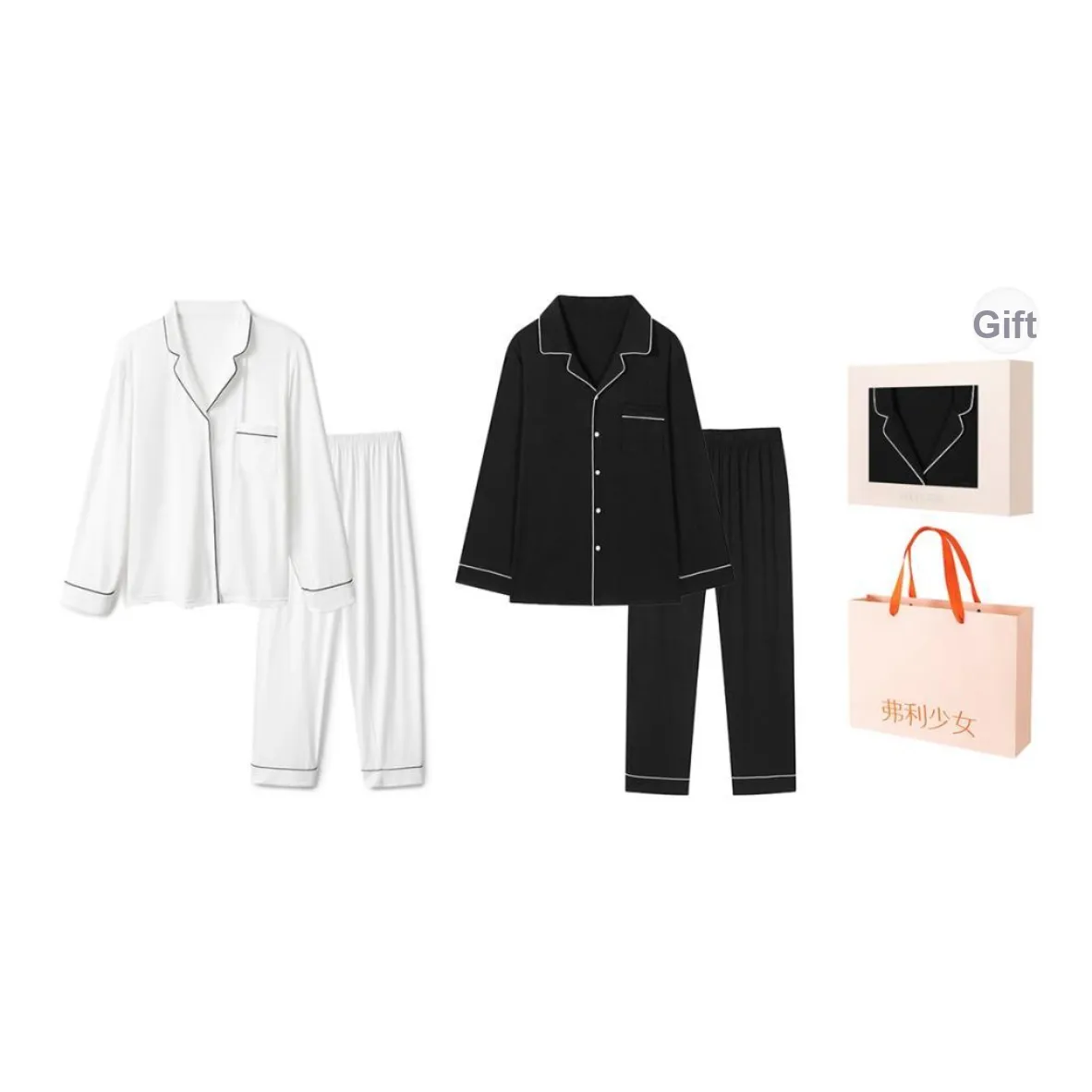 FREELASS Pajama Set Summer Unisex Two Piece Set