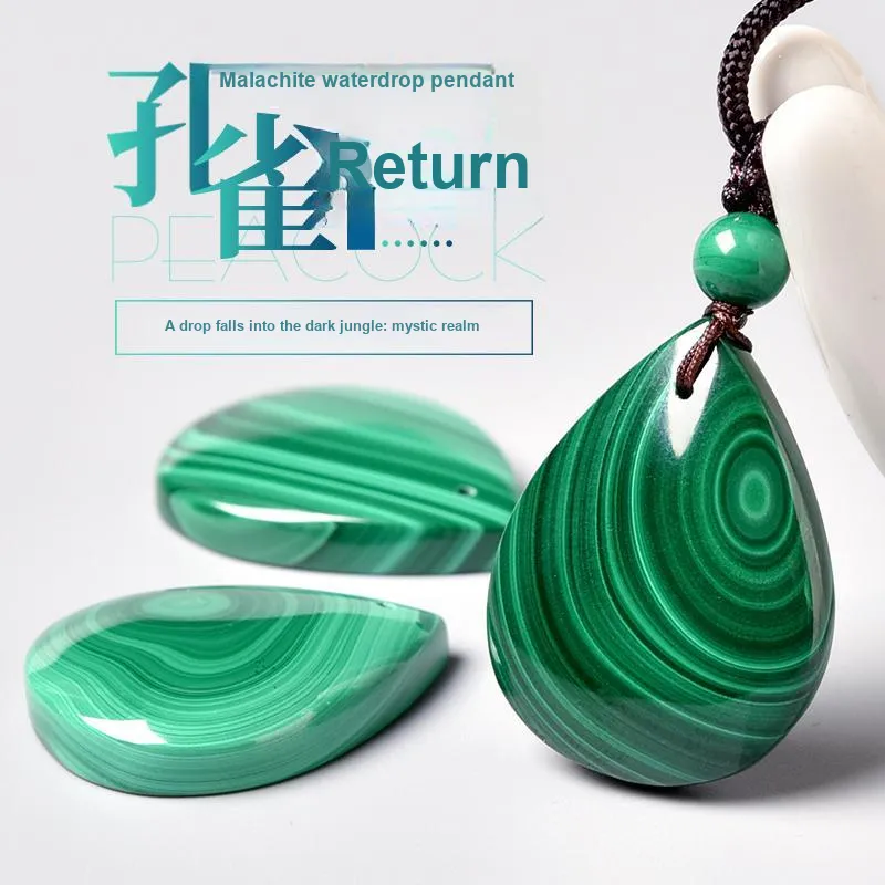 Lingfei Malachite Pendants Unisex-1