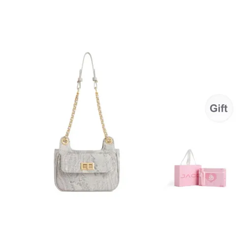 JACD PU Shoulder Bag Regular Women's Tai Mountain Gray/Snowflake Gray
