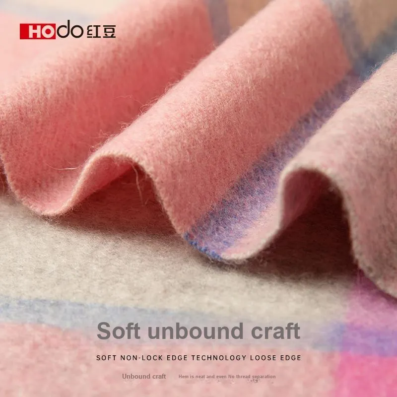 Red Bean 100% Cashmere Knit Scarves Women's-12