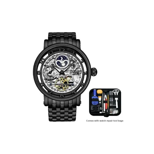 STUHRLING Автоматический Механический Часы Мужские Anatol 371 Series 47mm*13mm*47mm Черные