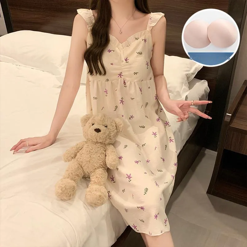 Ta Yan Nightgown Women's Apricot-1