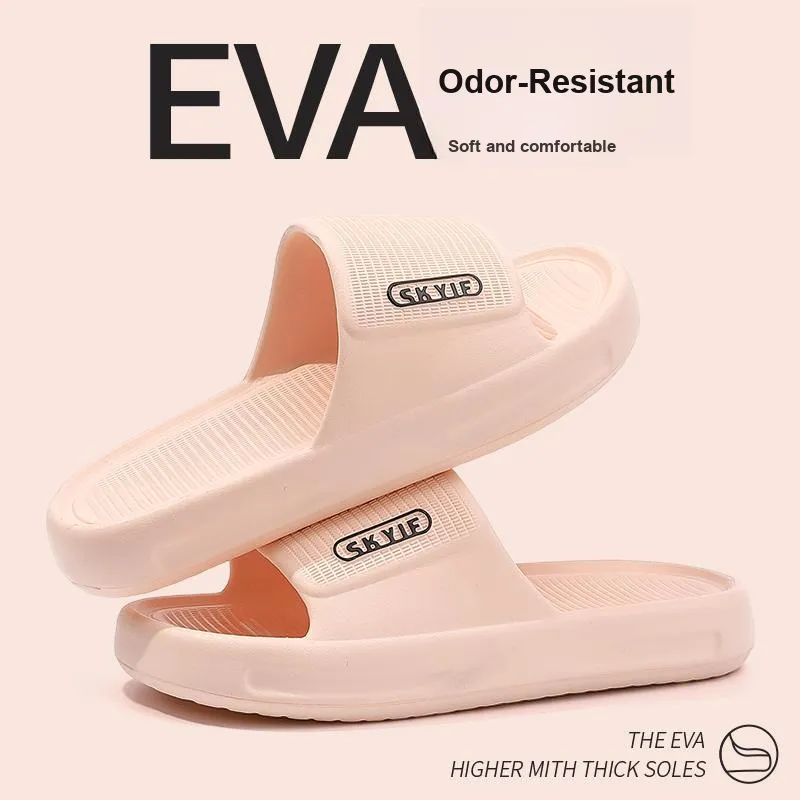 Foot Recreation Summer Home Indoor Comfortable Slip Resistant Bathroom Quiet EVA Slippers, Home Slippers, Unisex-32