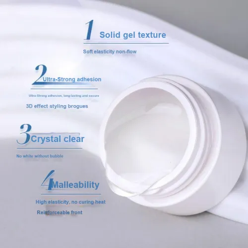 Miss Candy Твердый Ногтевой Клип Клей False Nail Короткий Квадратный And Круглый Прозрачный Однотонный 5г