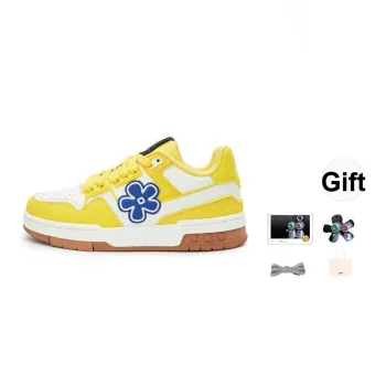 WE FLOWER Skateboard Shoes Unisex Low Top Blue