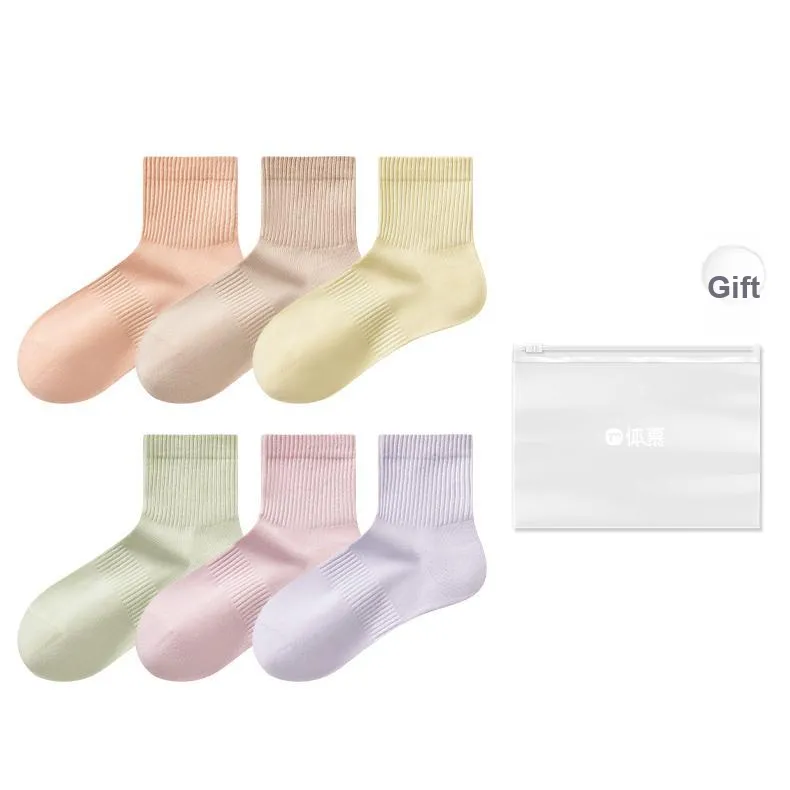 Temooues Ankle Socks Women's Shopping Bag Combo Set-14