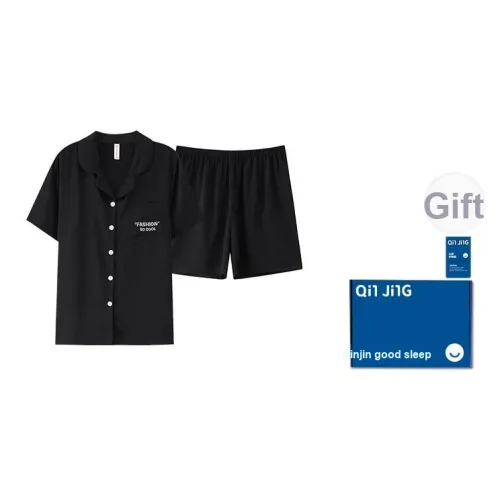 Qin Jing Пижамный комплект Женские Элегантный Черный