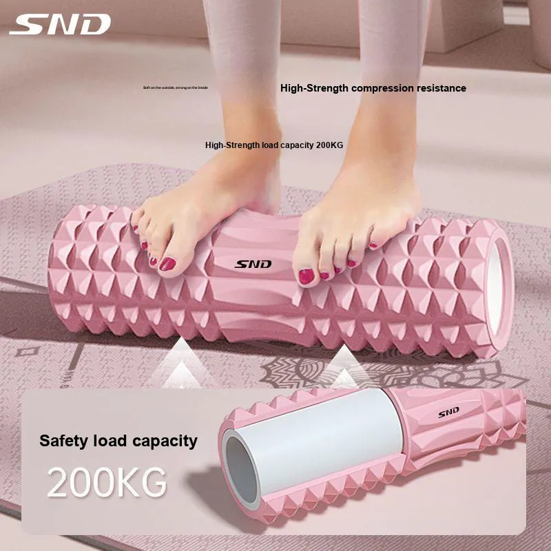 SND Hollow Foam Rollers Yoga Fitness Massage Rehabilitation Pink/Blue EVA+PVC Full Body-5