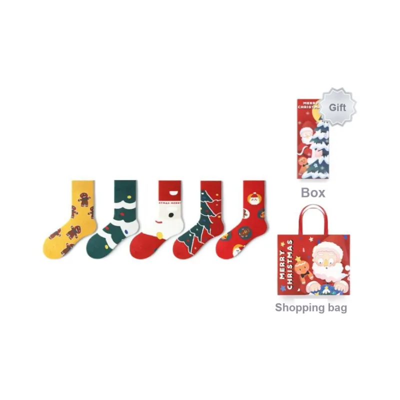 Primeet Mid Calf Socks Unisex Box 5 Pack-10
