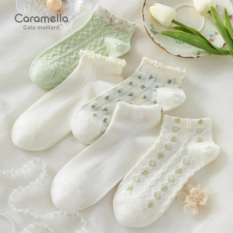 Caramella Ankle Socks Women's 5 Pack-36