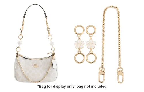 Luxury Care Artisan Workshop Metal Bag Straps Women's Gold Tone