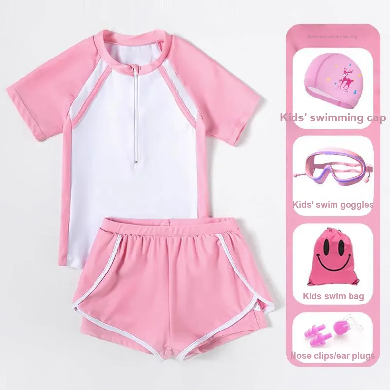 Yalu Preferred Swimming Sets Polyester+Elastane Outdoor Swimming Pool Kids-11