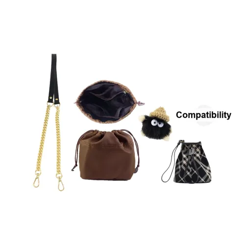 YUESIHUI Корова Кожа Плечевой ремень Подкладка для сумки Брелок Сумка Продукция Женская Золотого тона