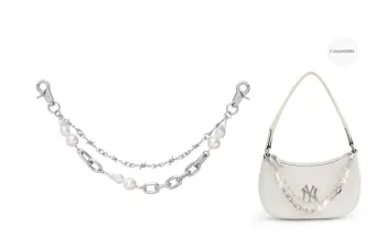 Lan Bao Fan Metal, Alloy Women's Bag With Pearl Decorative Chain Women's Silver