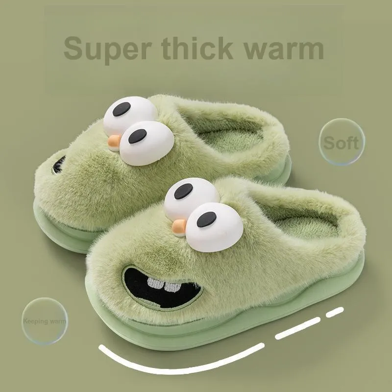 TLIT Fuzzy Slippers, Platform Slippers For College Students, Home Slippers-3