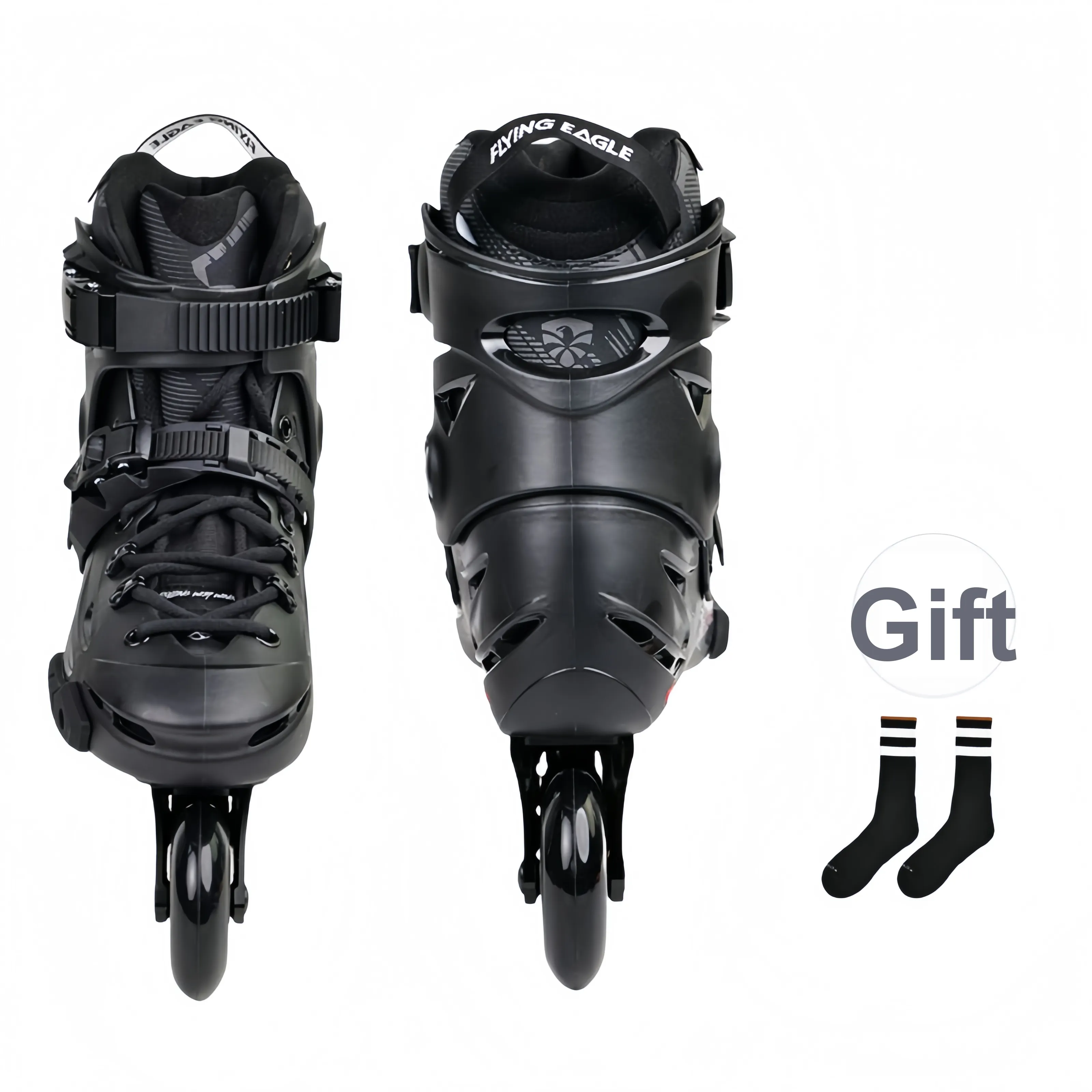 FLYING EAGLE Inline Skates Unisex Black Red