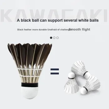 Kawasaki Goose Feather Shuttlecock 6 Pack Goose Feather Shuttlecocks