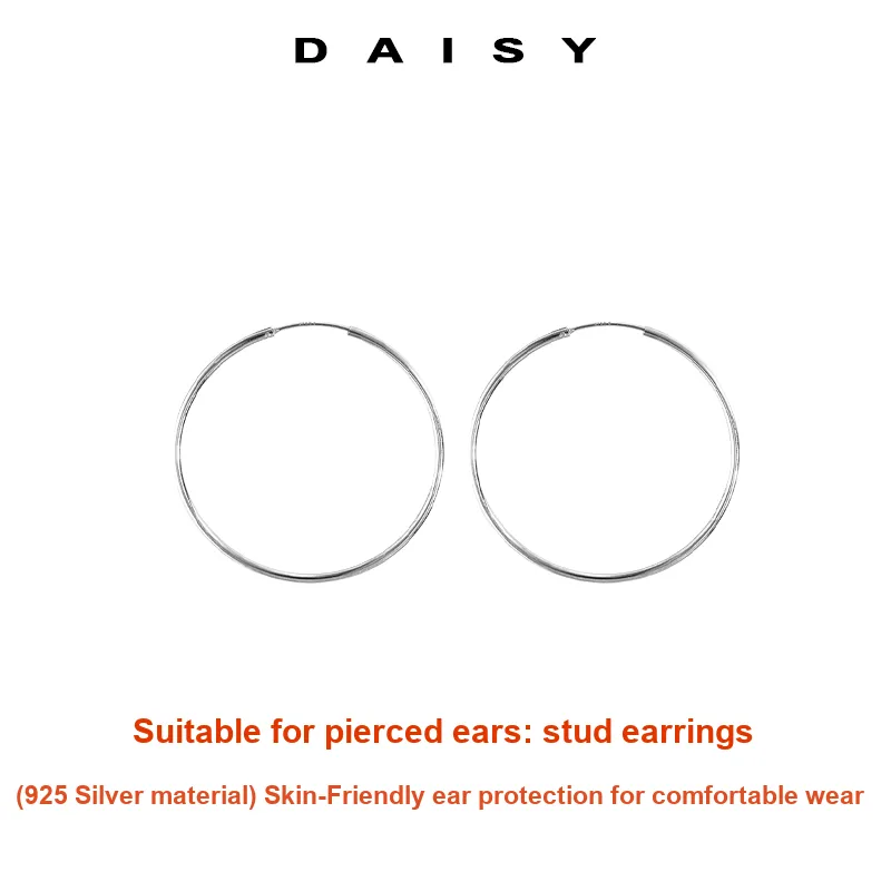Daisy Dream Sterling Silver Earrings Unisex-1