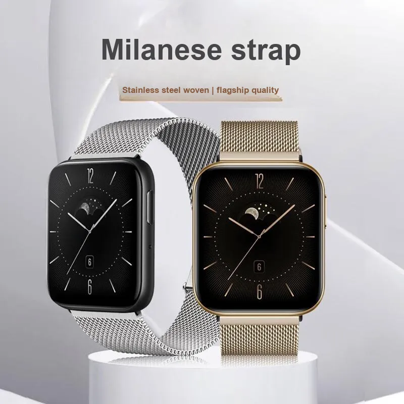 IBOANN OPPO Compatibility Watch Band 20/22mm Stainless Steel Material-3