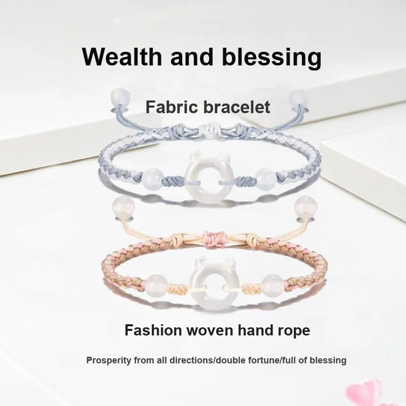 YUSHENGQING Colored Glaze Bracelets Unisex-5