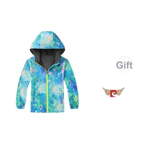 PIERRE CARDIN Детская одежда Весенний Осенний Мальчики и Девочки Мода С принтом Узор С капюшоном Джинсовая Куртка Детская Куртка