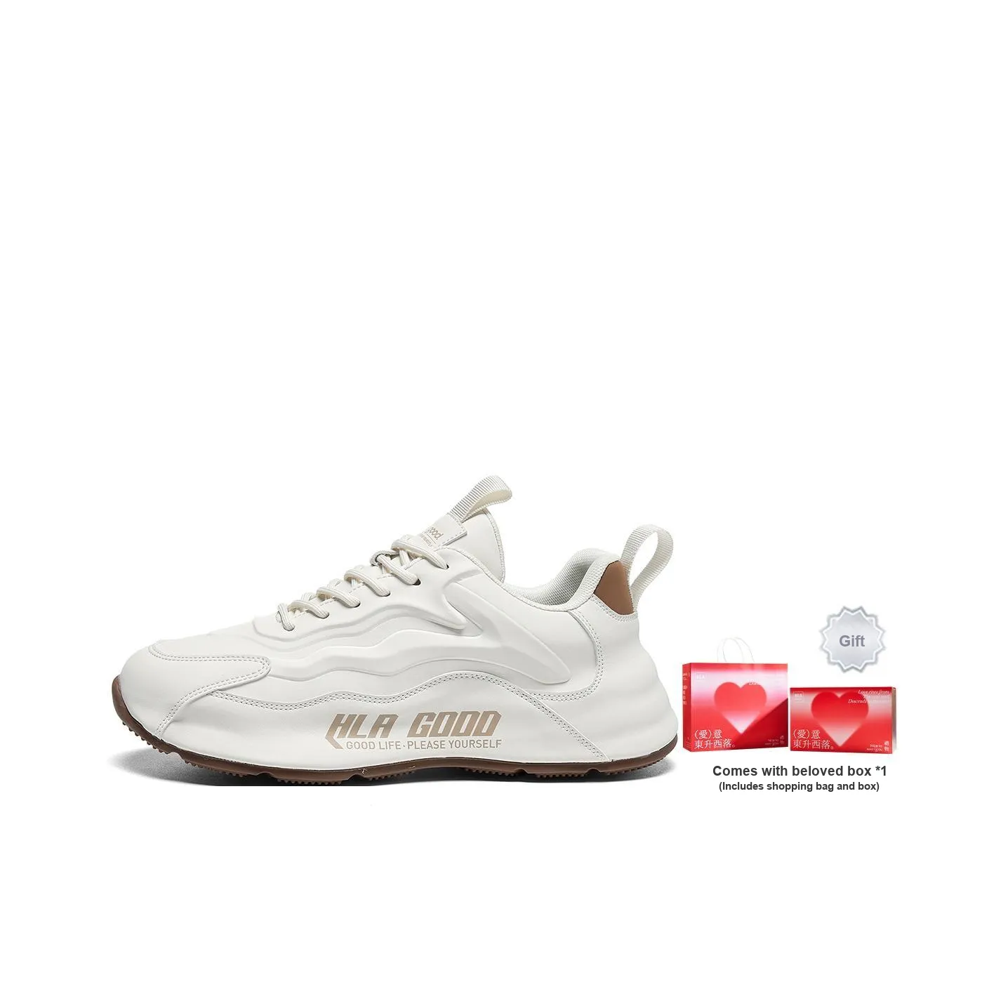 HLA Casual Shoes Men Low Top White/Black