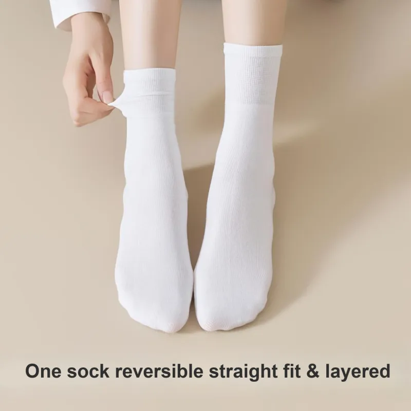 Temooues Mid Calf Socks Unisex Shopping Bag Combo Set-8