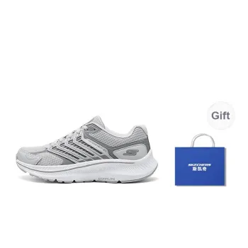 Skechers WOMEN'S GO Series Wear-Resistant Support Low-Top Casual Running Shoes Women's Light Gray