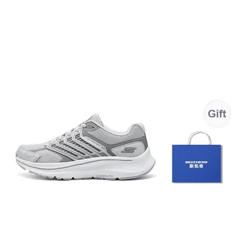 Skechers WOMEN'S GO Series Wear Resistant Support Low Top Casual Running Shoes Women's Light Gray