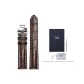Dark Brown with White Stitching-Butterfly Clasp (Silver)