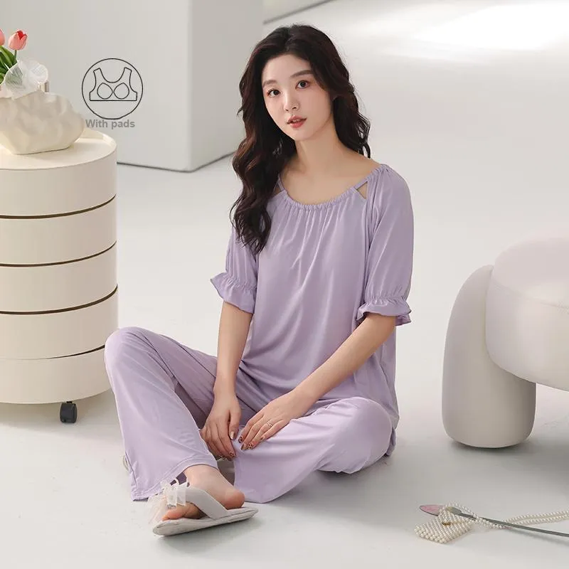 FENTENGCARE Pajama Set Women's Violet-2