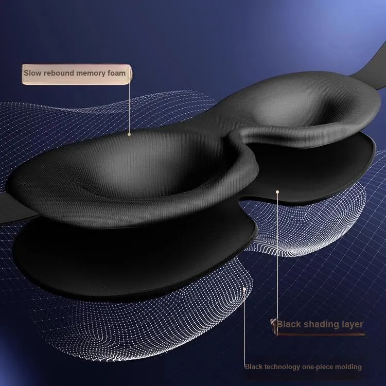 WECAN 3D Effect Carbonized Eye Mask-1
