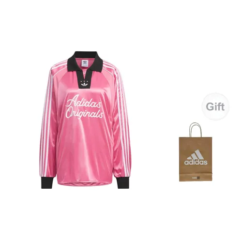 Adidas Originals Polo Shirts Unisex Light Pink Red+Gift Bag