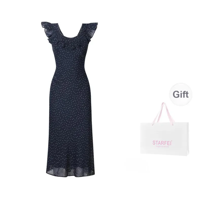 Vine Color Sleeveless Dress Women's-12