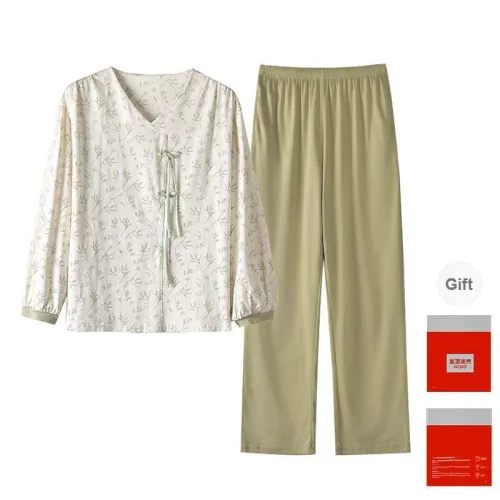 GOSO Pajama Set Women's Gift Box Set Light Green