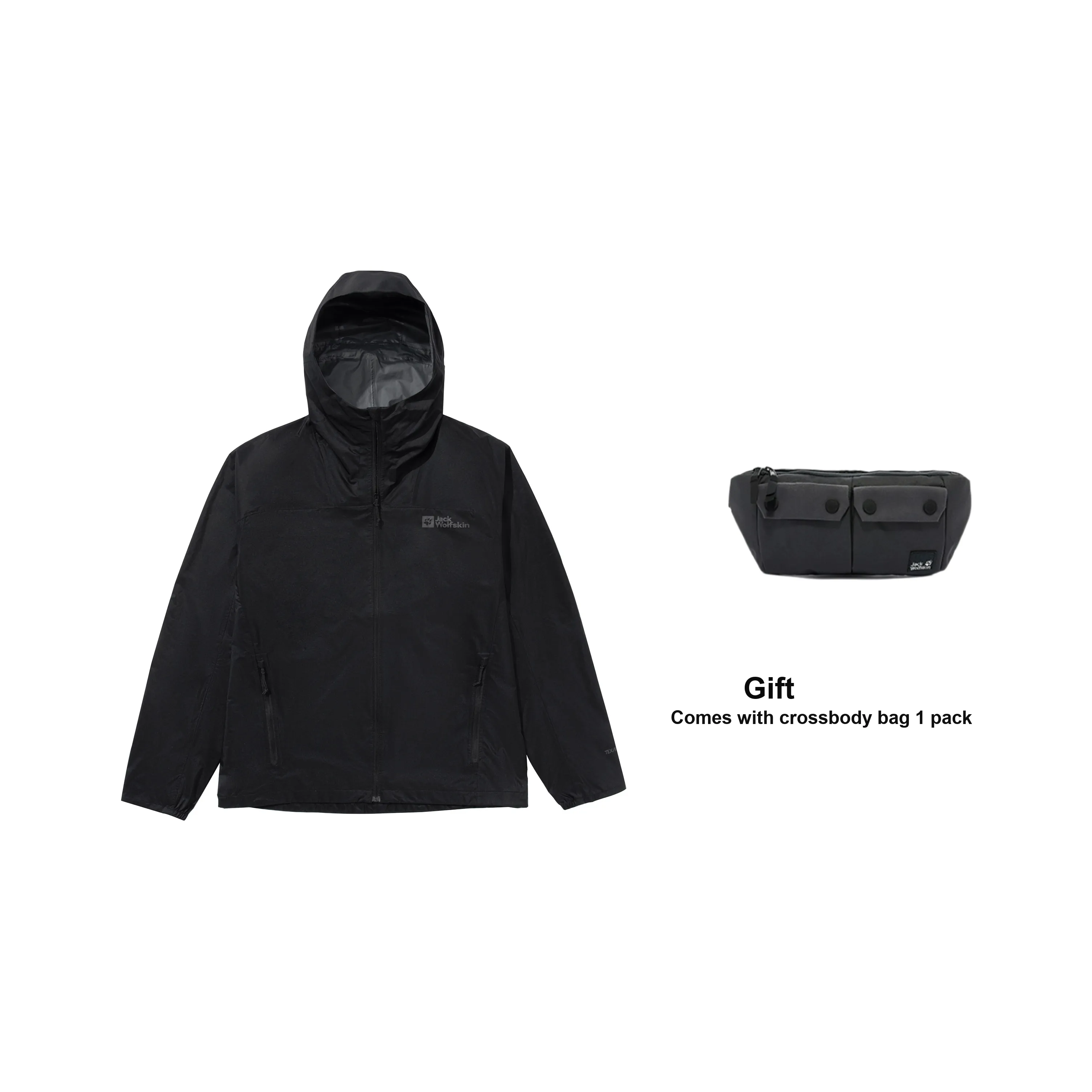 Jack Wolfskin Поход Ветрозащитный Дышащий Водонепроницаемый And Водонепроницаемый Ветровка Мужской