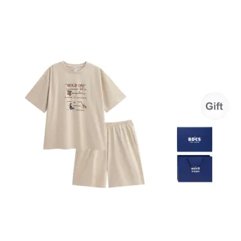 Peninsula City Pajama Set Men's Gift Box Set Apricot