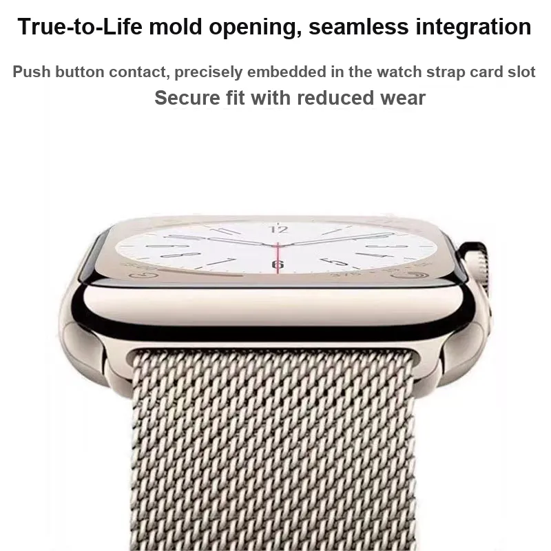 MUZHITIANKONG Apple Compatibility Watch Band 22.5 25.3cm Stainless Steel Material-5