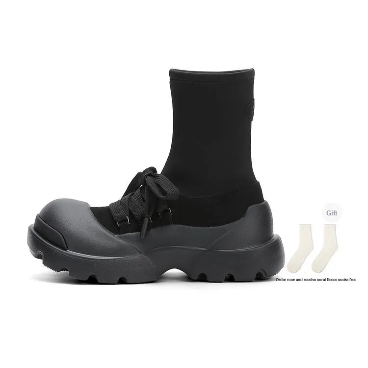 Ouder Snow Casual Shoes Women's High Top Black