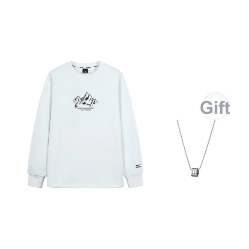 Mizuno Толстовка Мужская Белая В комплекте с ожерельем