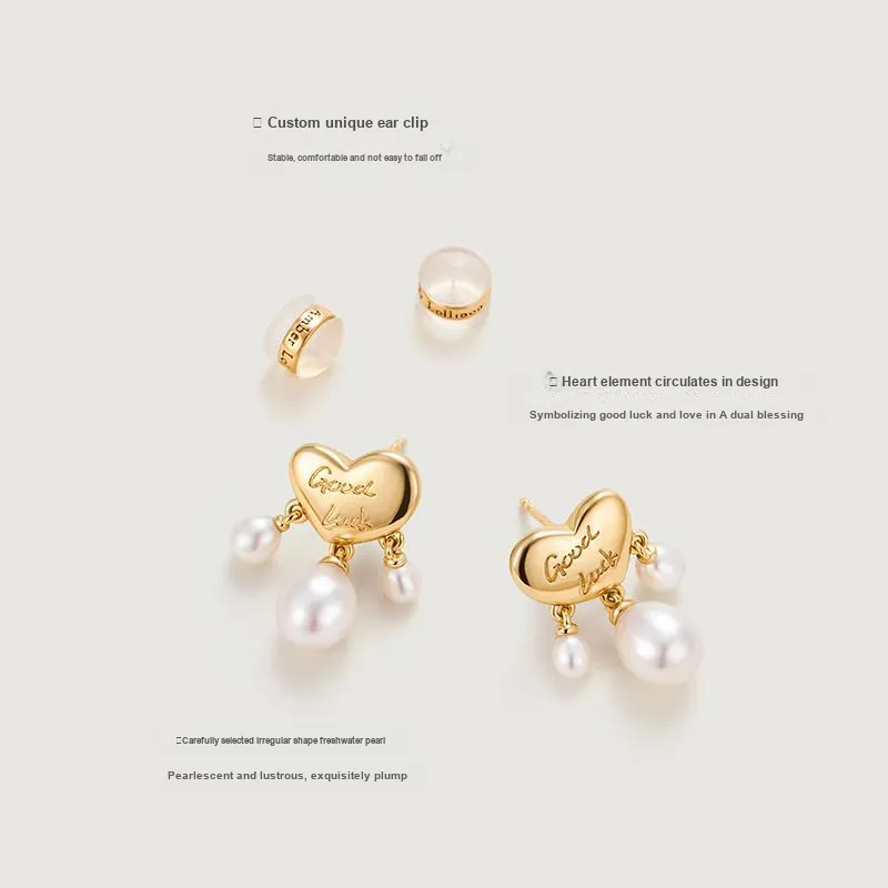 Amber Lollipop Luck Collection Pearl Earrings Women's-1
