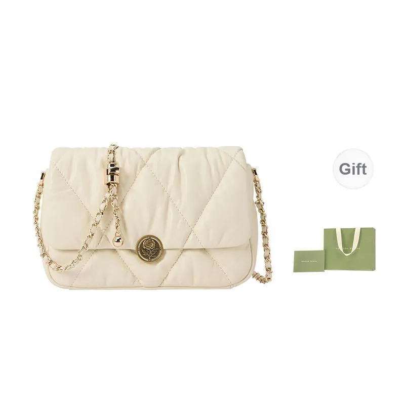 VANESSA HOGAN Top Grain Cow Leather Shoulder Bag, Crossbody Bag Regular Women's Multicolor-7