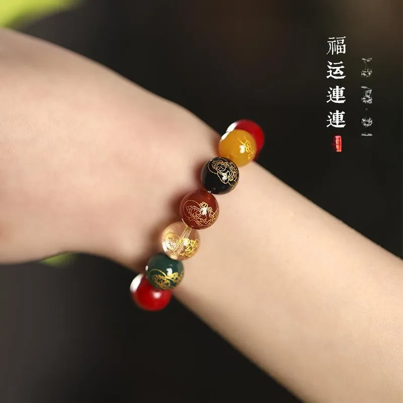 Regalrose Cinnabar Jade Bracelets Women's-3