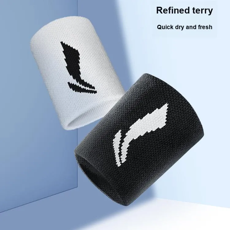 LiNing Volleyball Tennis Badminton Basketball Wristbands Breathable Compression Cotton-1
