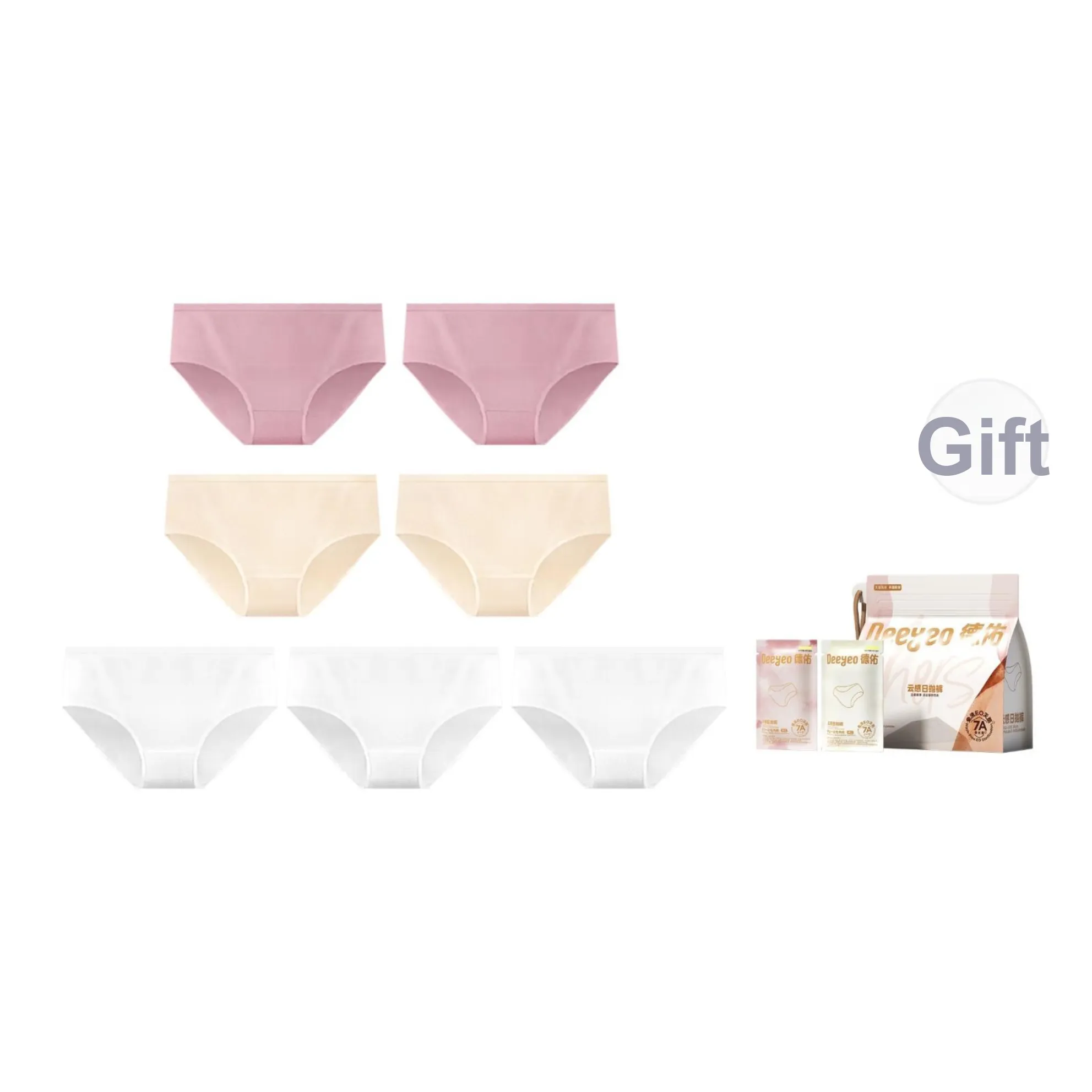 DEEYEO Одноразовое белье Женская Сумка для покупок 7 шт