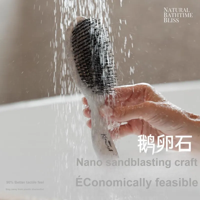 Krramel Pebble Cleaning Massage Comb Wet And Dry-1