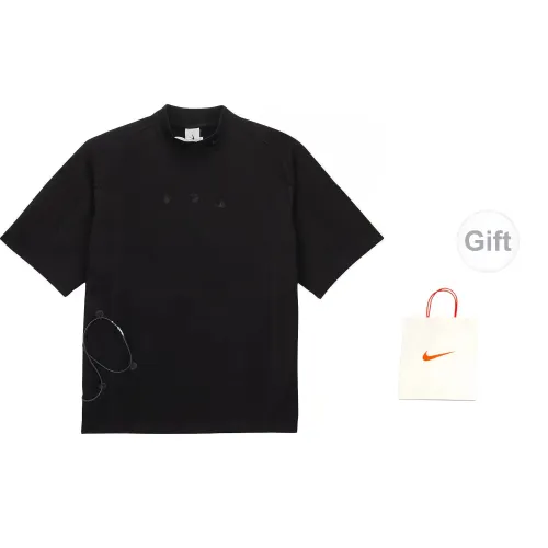 Off-white X Nike T-Shirts Unisex Black Gift Bag