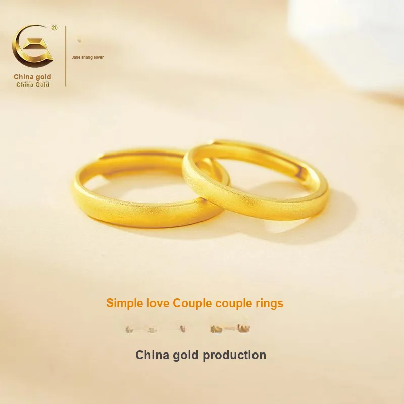 ZSY 999 Fine Silver Couple Rings Unisex-1
